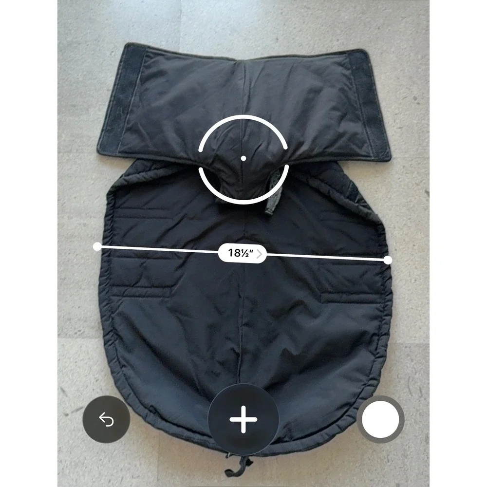 Zara Pet Collection Black Quilted Water Repellent Dog Coat Large NWT